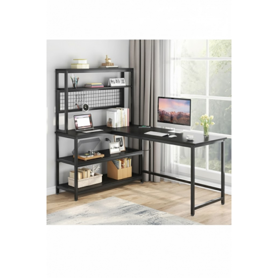 faween 89013 160x60cm Oyuncu Masası Çalışma Masası Bilgisayar Masası Ders Laptop Siyah