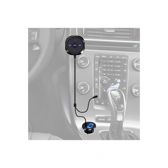 Faween 35112 Bluetooth Aux Araç Kiti Manyetik Taban AUX Ses USB Şarj Çıkışlı
