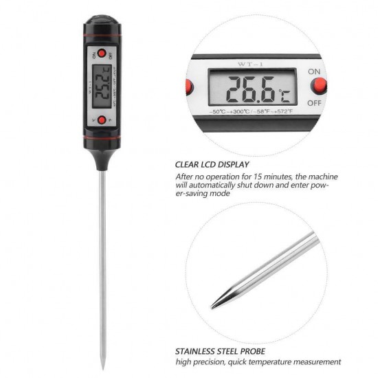 Faween 40212 Dijital Mutfak Termometresi Sıcaklık Ölçer Gıda Mutfak Termometresi