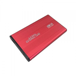 Faween 25214 HDD Kutusu Harddisk Kutusu 2.5 inch Sata SSD USB 3.0 Harici Kutu Kırmızı
